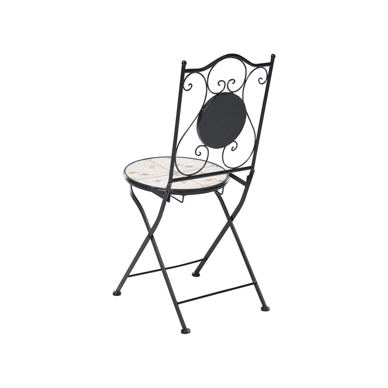 Bistro Set Paolucci Metal Black