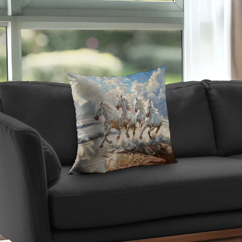 Splash Brown Poly Twill Throw | Stylish Home Decor Accent – Throw Pillow Cover Only, Double-Sided Print, Insert Not Included