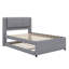 Lit plateforme double avec lit gigogne escamotable double-125482176