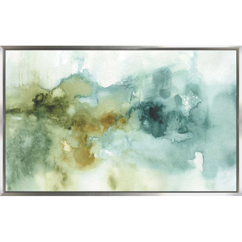 «My Greenhouse Abstract I No Gold» par Lisa Audit - reproduction sur toile, H 27,5 po x l 43,5 po x P 2 po