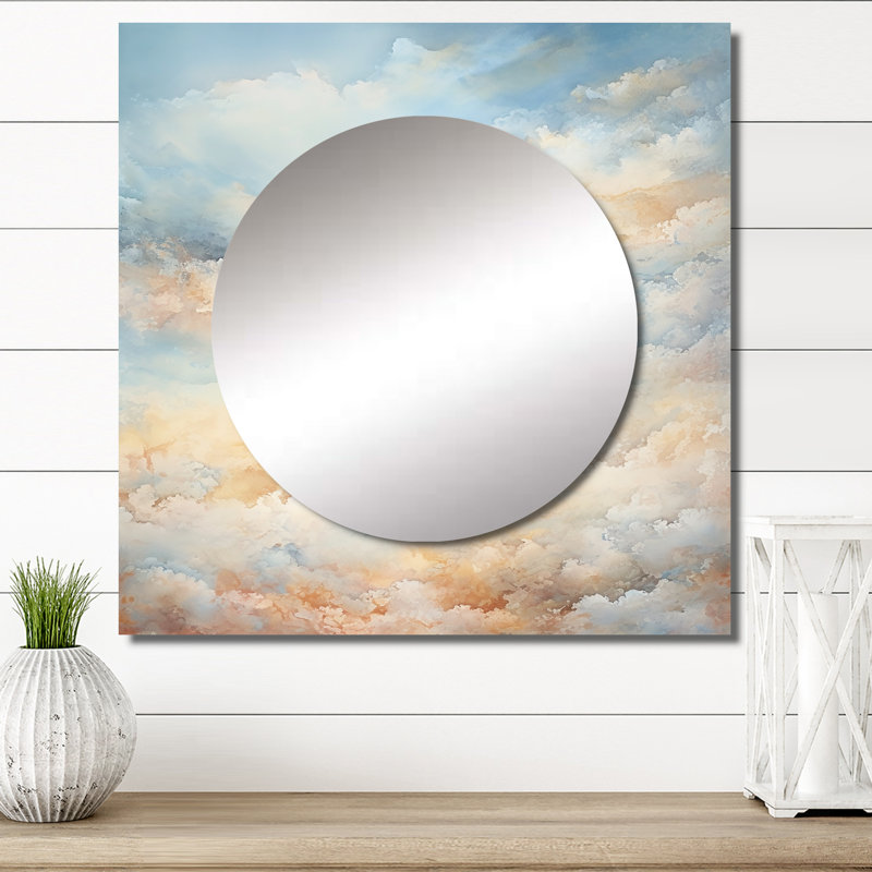 Bollenback - grand miroir mural carré pour chambre à coucher, 36 po x 36 po