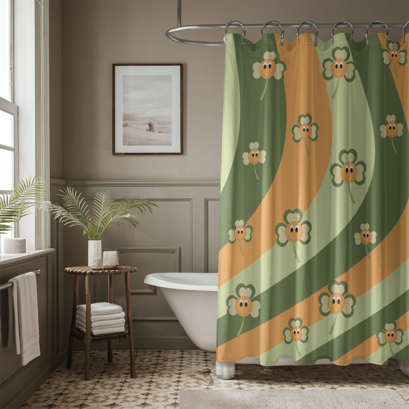 Groovy paire - rideau de douche Premium 161, H 74 po x l 71 po