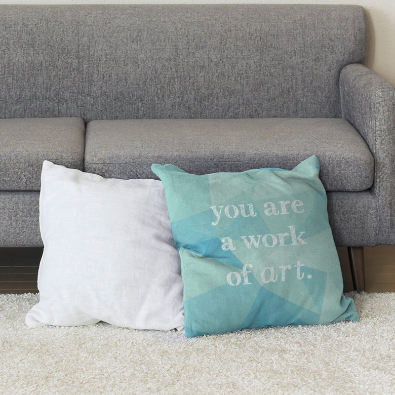 Coussin de sol de travail de pierres précieuses, H 36 po x l 36 po, Zircon