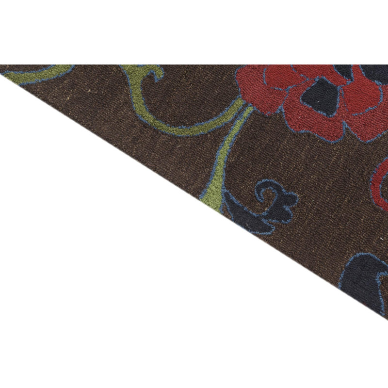 5'2 x 8'1 Pimentel Dark Brown Rug