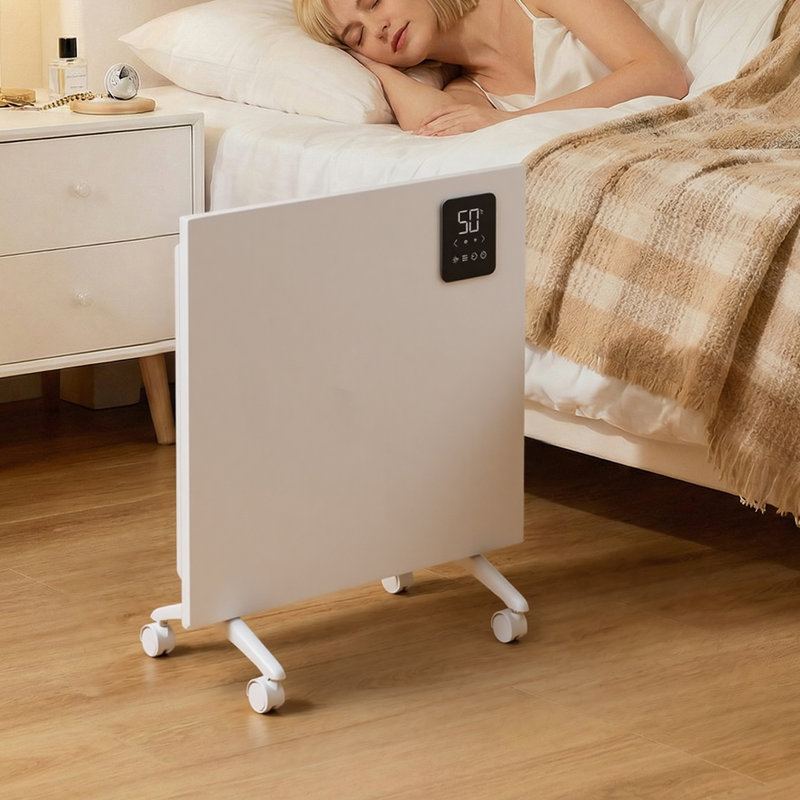 Living And Home 1000 Watt 3412 BTU Electric Panel Space Heater with Adjustable Thermostat and with Digital Display