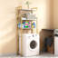 Over The Toilet Storage Shelf With 3 Tiers And Hooks, Space Saving Bathroom Organizer For Towels, Toilet Paper, And Laundry, Sturdy Metal Frame Design