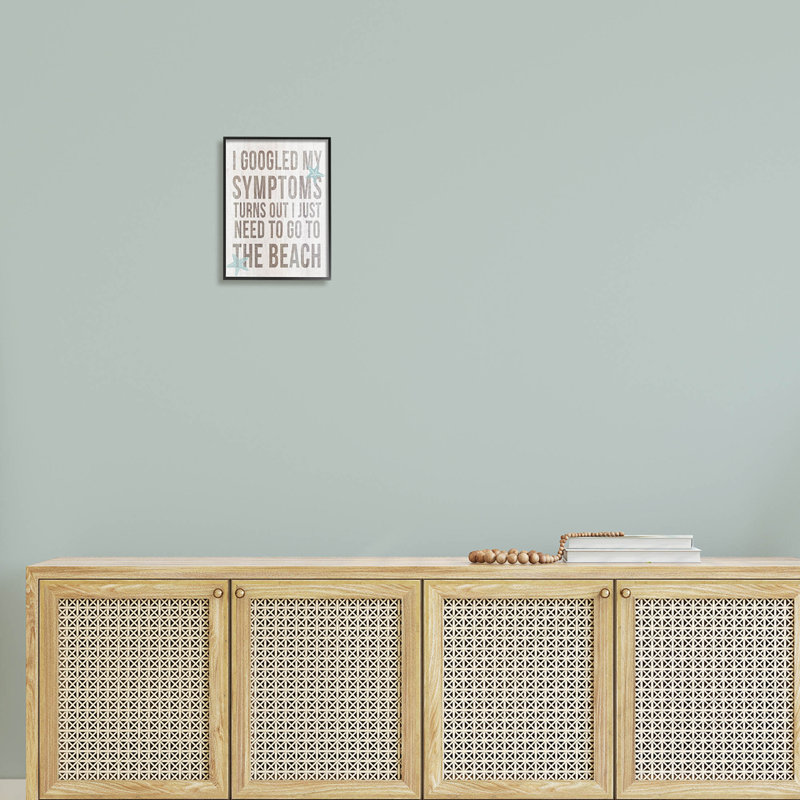 «Need To Go Beach», estampe numérique par Lil 'Rue, H 14 po x l 11 po x P 1,5 po, Giclée encadrée noir minuit