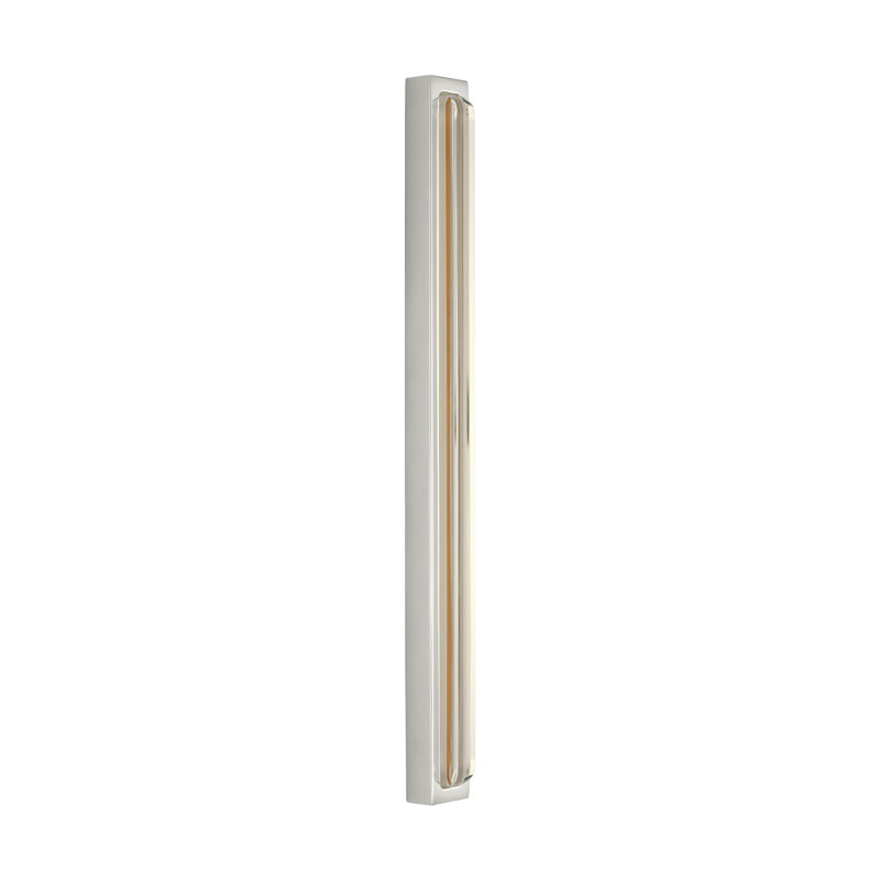 Bloccare 1 - Light LED Vanity Light, Polished Nickel, 17.9" H x 1.5" W x 1.4" D