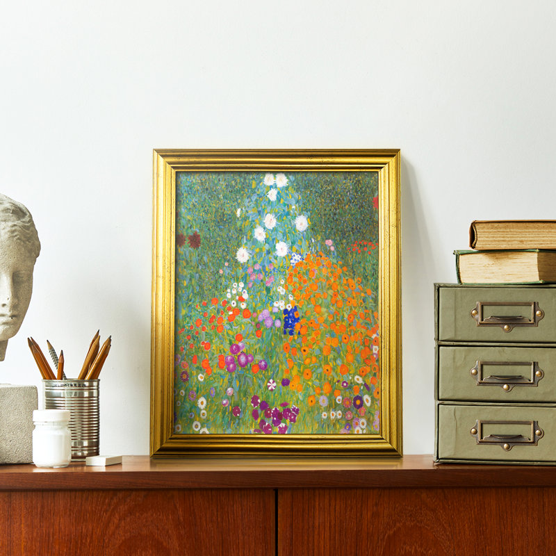 " Gustav Klimt XVII ", Natural Framed, 16" H x 13" W