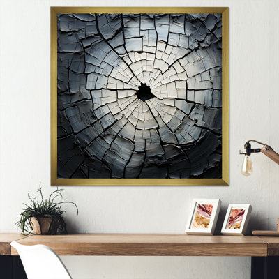 Spiritual Grey Geode Stone Minimalisme III, reproduction d'art sur toile