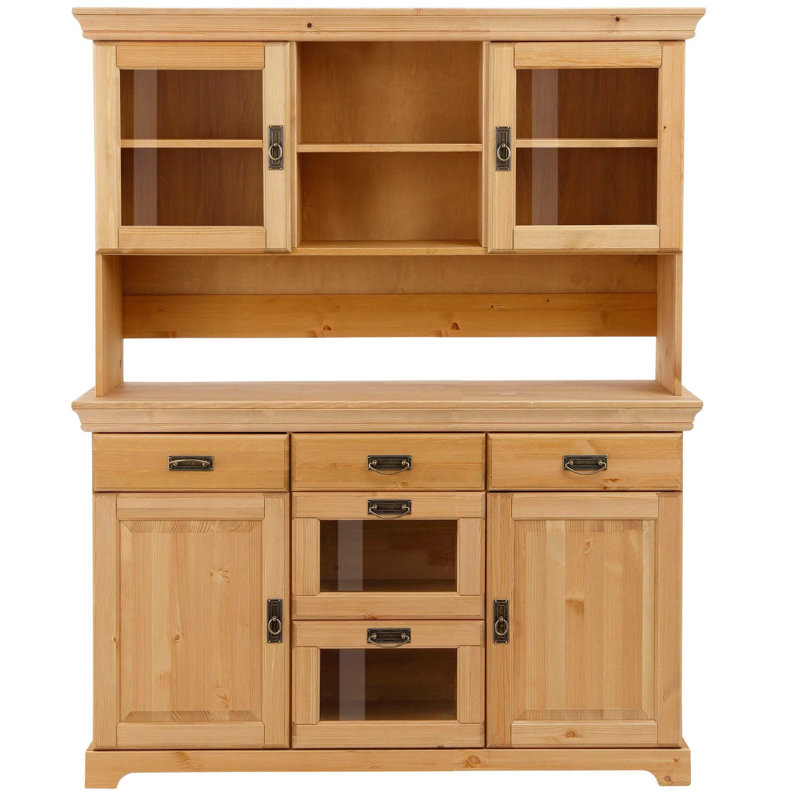 Harrietstown 145cm Solid Wood Sideboard, Brown Oil