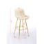 Ensemble de 2 tabourets de 30 pouces avec repose-pieds chromé-1758943789
