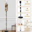  Lampe sur pied 68,5 "à rallonge botanique rétro en métal à intensité variable avec abat-jour en lin, ampoule DEL incluse