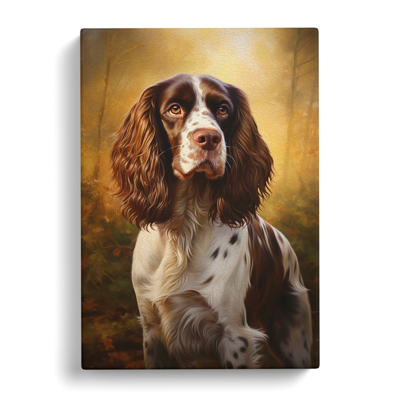 English Springer Spaniel Baroque - Print, 76cm H x 50cm W x 3cm D