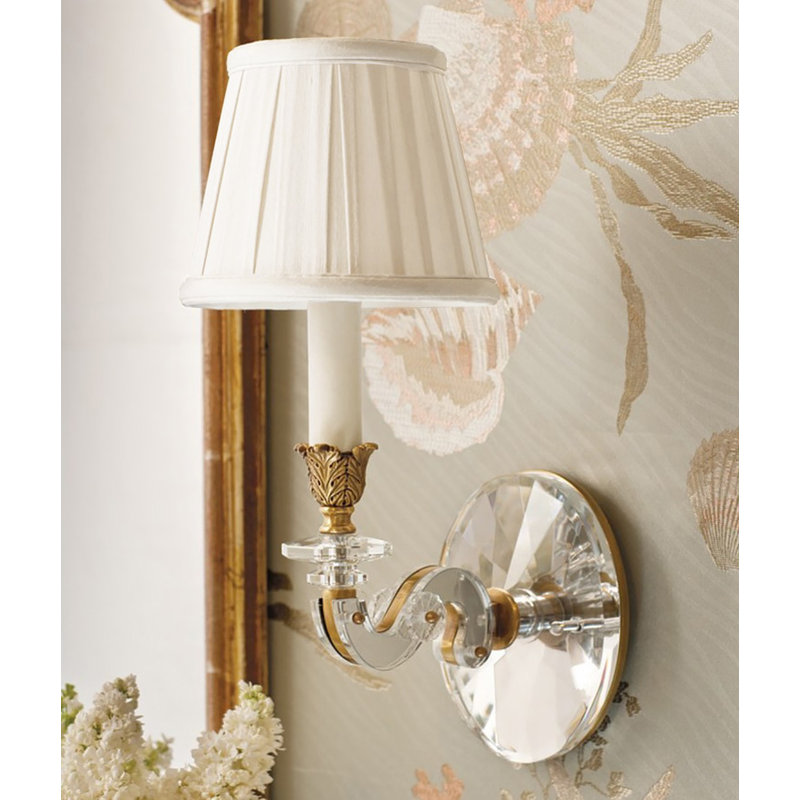NEMA Crystal Sconce, Polished Nickel