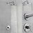 Soriano Wall Mount Chrome Finish Shower System with Handheld Sprayer and Rainfall Head