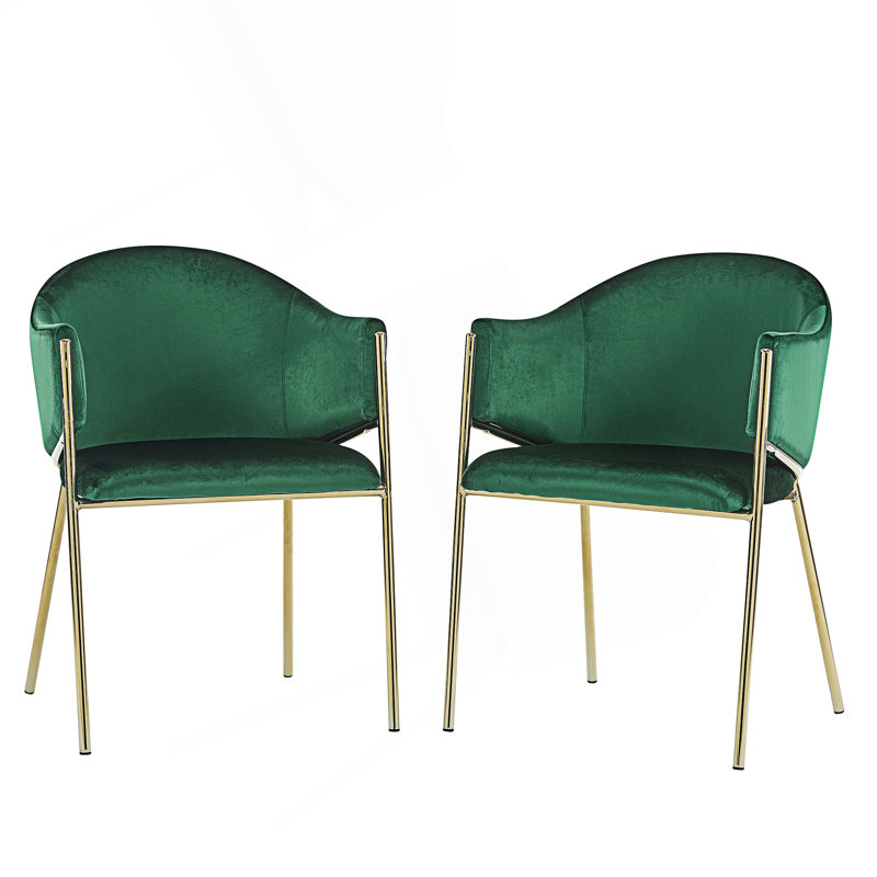 Chaise rembourrée Modern, Émeraude
