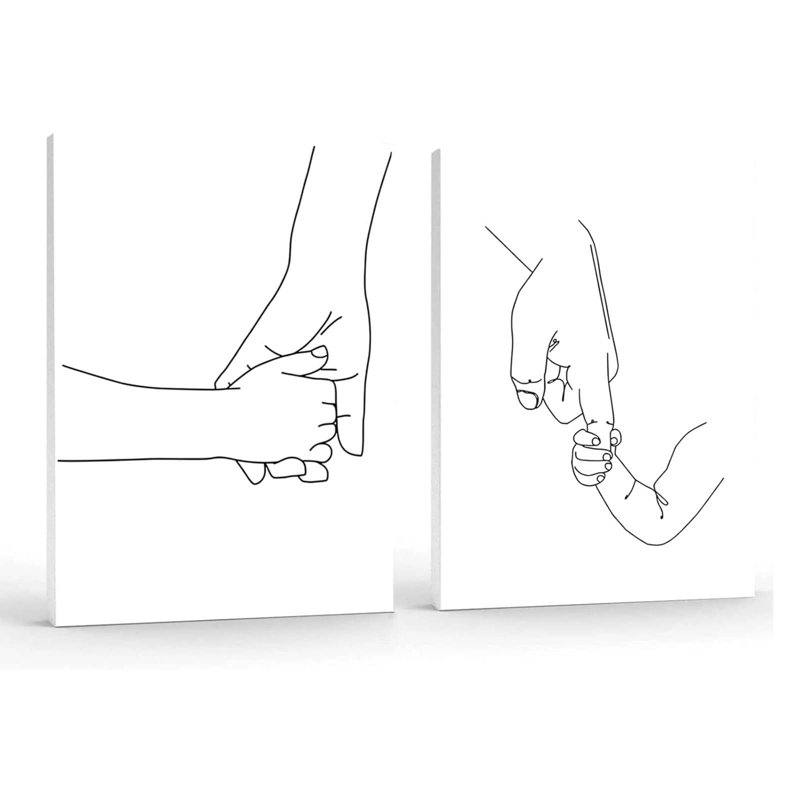 2 Piece Wrapped Canvas Wall Art