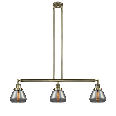 Luminaire suspendu linéaire à 3 lumières pour îlot de cuisine Chill