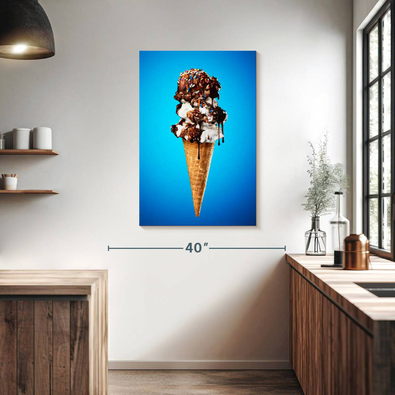 Yarlin Triple Scoop Ice Cream, 39" H x 26" W