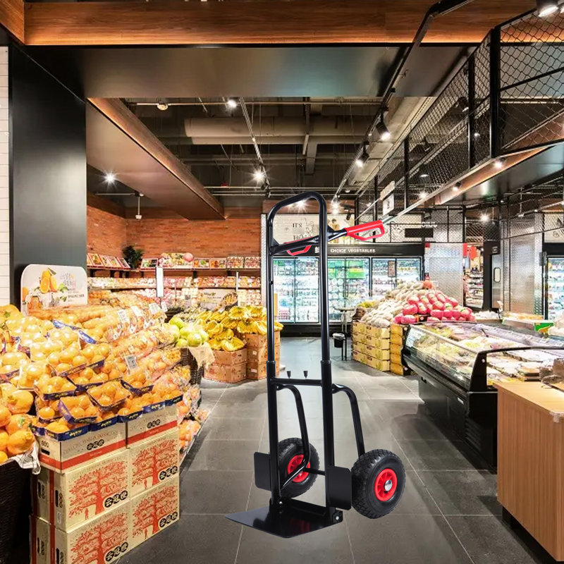 Chariot manuel avec capacité de 330 lb et roues en caoutchouc de 10 po - idéal pour un déplacement polyvalent et efficace dans différents endroits