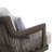 Ludovic 3-Piece Metal & Polyester Patio Set With Sofa And Swivel Chairs, Brown