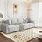 Dodington Classic Comfort Loveseat - Contemporary Modular Fabric Sectional for Small Spaces-1002140843-971810790