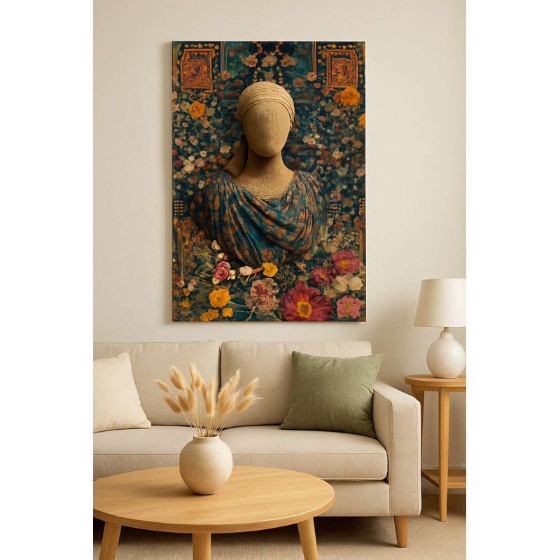 Superbe peinture décorative sur toile, 27,6 po x 39,4 po | 100% toile avec cadre 100% bois (0,8 x 1,2 po d'épaisseur) | Parfait pour le salon, la chambre à coucher ou le bureau - une œuvre d'art accrocheuse pour tout espace
