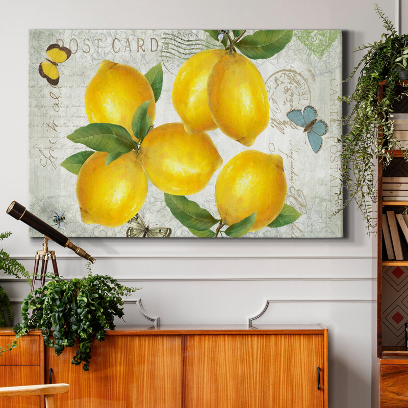 " Postcard Lemons ", 8" H x 12" W x 1" D