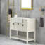 Base de meuble-lavabo simple autoportante 48 po blanche-70243031
