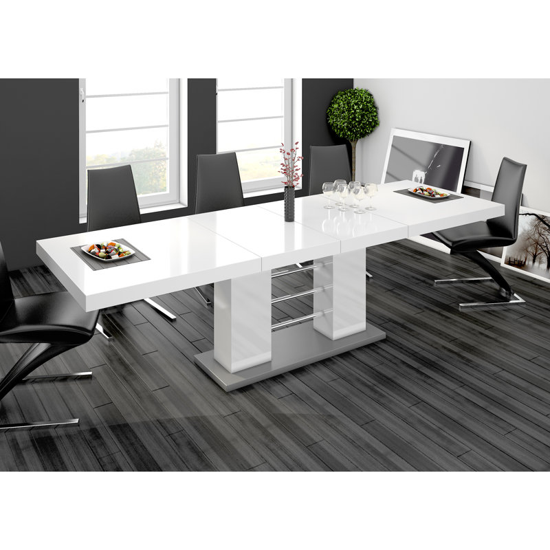 Mirayah Extendable Dining Table, White