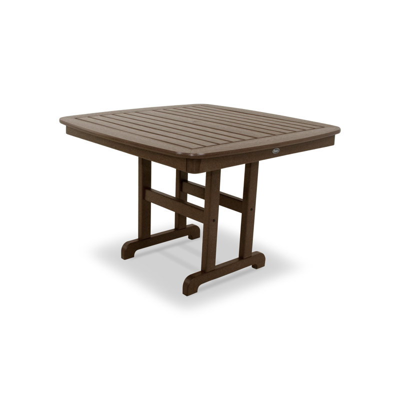 TREX Outdoors Yacht Club Dining Table, 37", Dark Brown