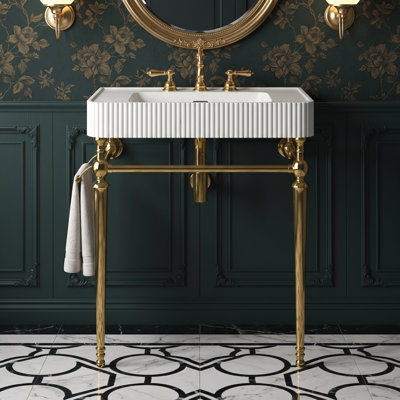 Wall Mounted Single Vanity Bathroom Vanity With Stone Top