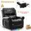 Ensemble de fauteuils inclinables électriques en similicuir Atilus-733828248