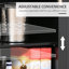 Buffet avec comptoir en bois massif et 2 tiroirs-262366560
