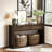 55" Console Table - Rustic Wooden Entryway Table, Storage Drawers And Open Shelf, Ideal For Living Room And Hallway Decor-964682250