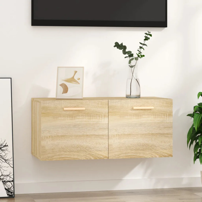 Lyco TV Stand, Sonoma Oak, 36.5cm H x 80cm W x 35cm D