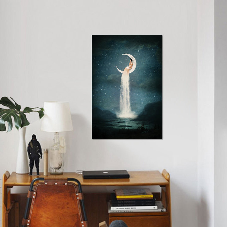 «Moonriver Lady», impression sur toile, H 18 po x l 12 po x P 1,5 po, Toile tendue, Pas de tapis