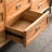 62.99"Brown Solid Wood Nine-Drawer Cabinet