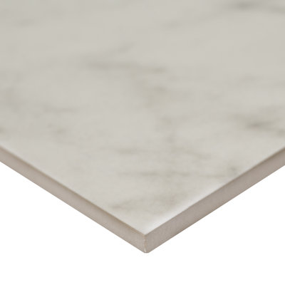 Zola 24 in. x 24 in. Polished Porcelain Marble Look Floor and Wall Tile
