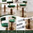 Hector - Modern Luxury Adjustable Height Swivel Velvet Fabric Bar Stools Set Of 2-1049257202