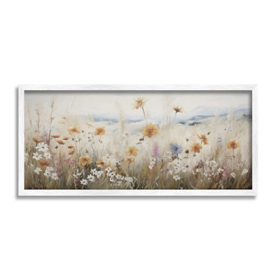 Neutral Misty Meadow Framed Giclee Art by Ramona Murdock