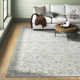 Cait Floal Handmade Tufted Wool/Viscose Aqua/Light Gray/Olive Area Rug