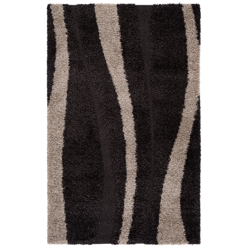 Angle Shag Performance Abstract Rug, Rectangle 2'3" x 5'