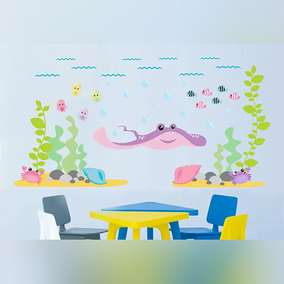 Nautical & Beach Non-Wall Damaging Wall Decal