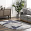 Tapis à imprimé animal Thomas pour le salon, la chambre et la cuisine, gris / bleu-48116419