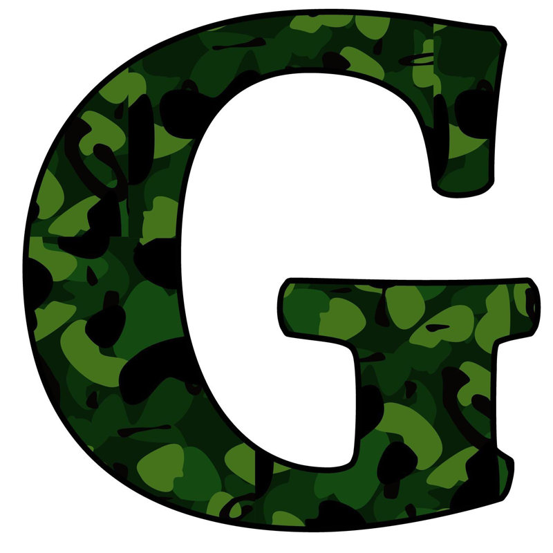 Décalcomanie murale camoflauge militaire, G
