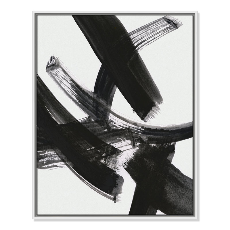 «Black Magic I Print» par Susan Jill, H 29,5 po x l 23,5 po x P 2 po, Blanc