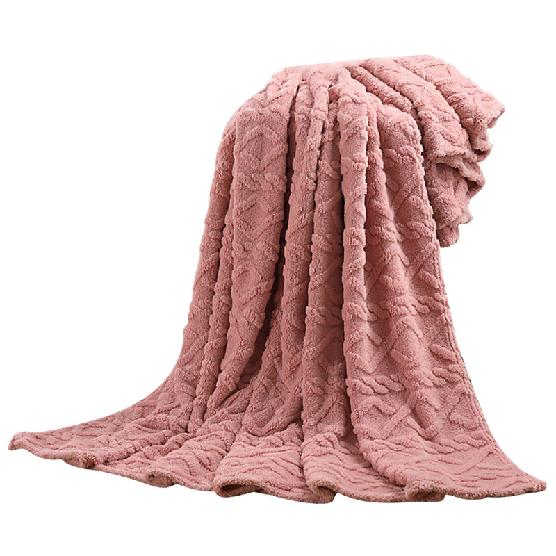 Drap-housse pour canapé en polaire très doux et chaud 130x150cm Kondieu, Pink