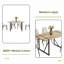 Ensemble de 4 tables de salle à manger 55 po-537430367